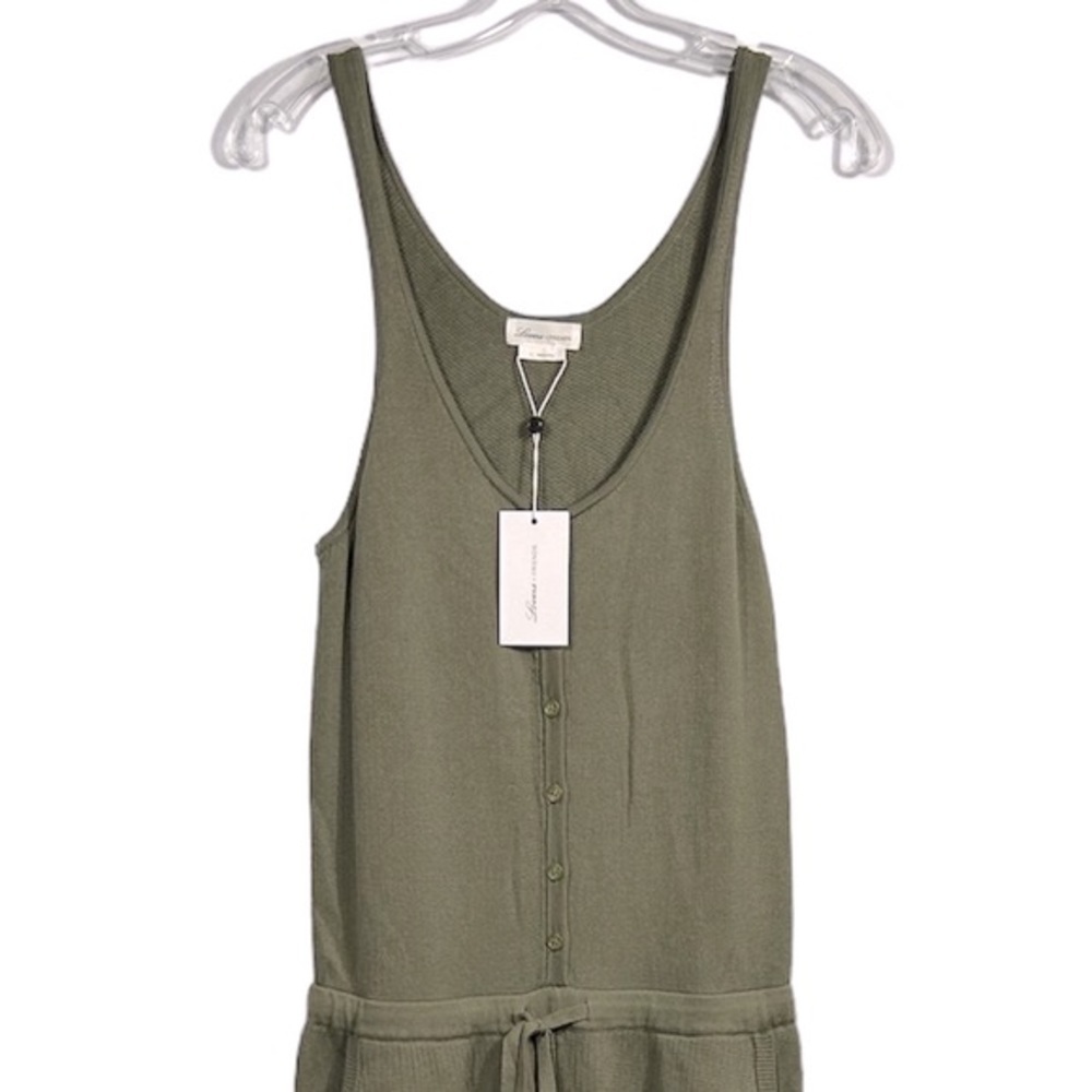 NEW REVOLVE Lovers+Friends Olive Green Knit Ida Jumpsuit Size S - Picture 7 of 14